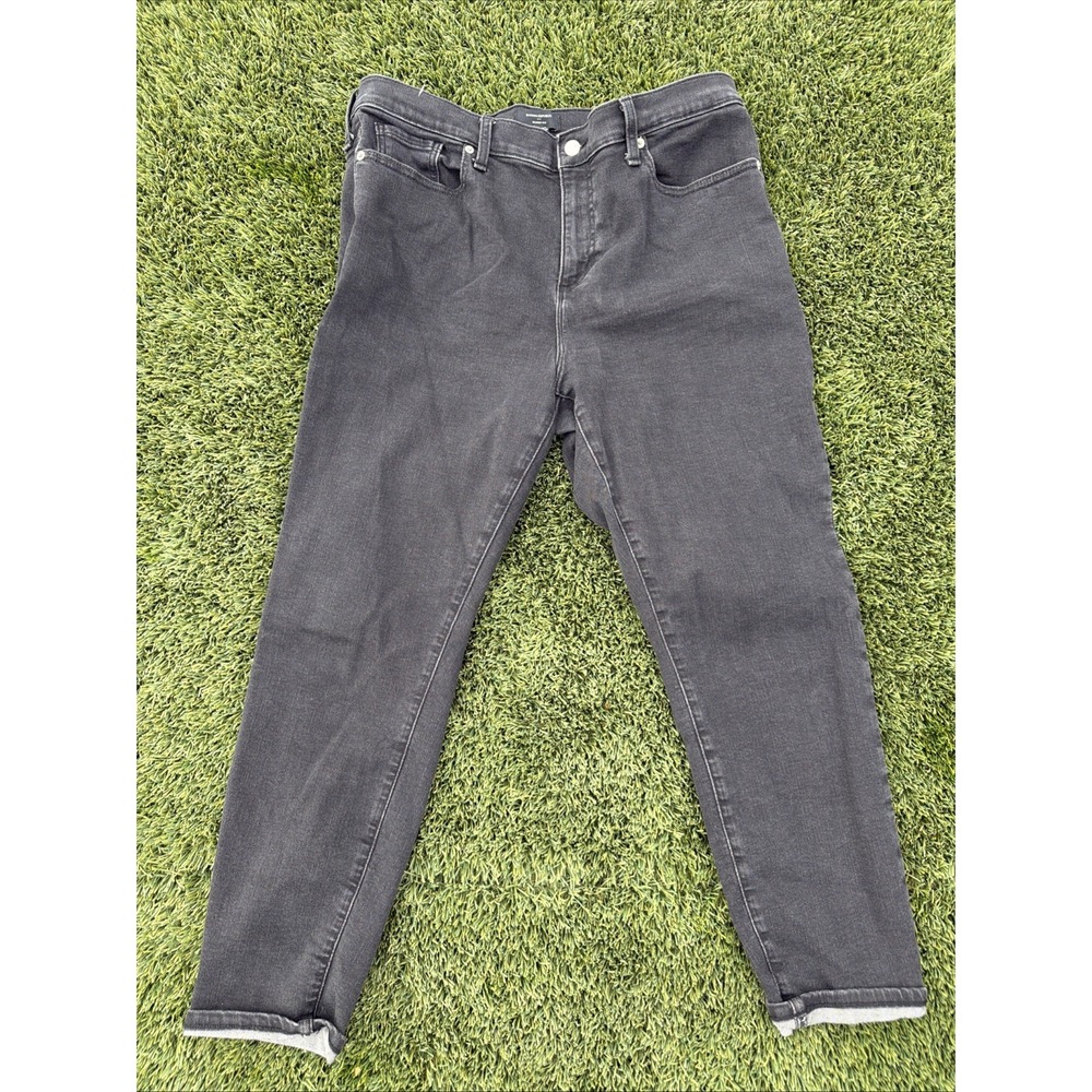 Banana Republic Skinny Jeans Womens Size 33/16 High Rise Stretch Black